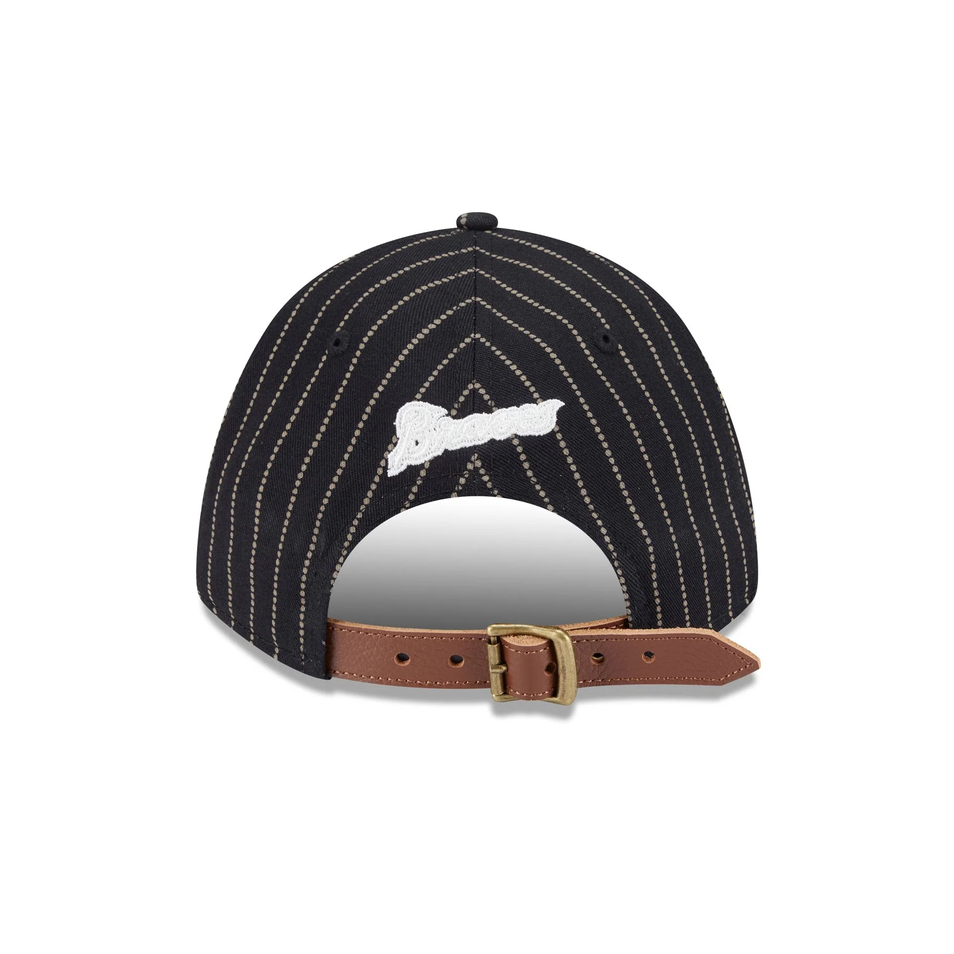 Atlanta Braves Three Looms Pinstripe 9FORTY A-Frame M-Crown Adjustable - Image 6