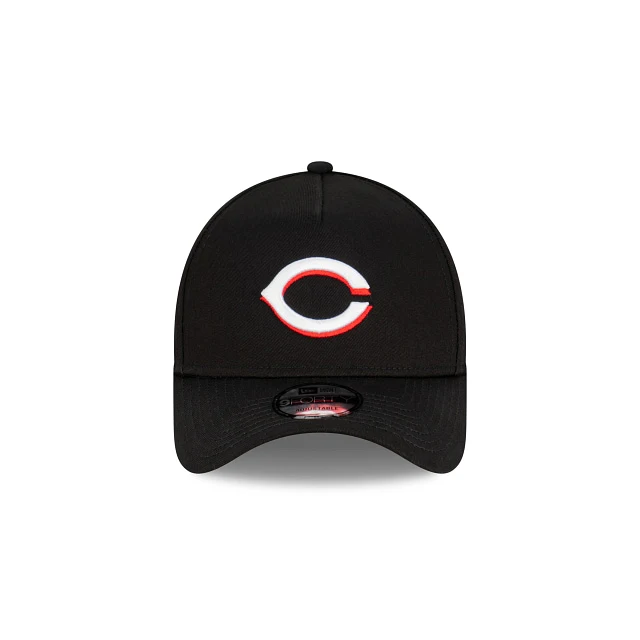 Cincinnati Reds MLB Essentials Black 9FORTY A-Frame Snapback - Image 3