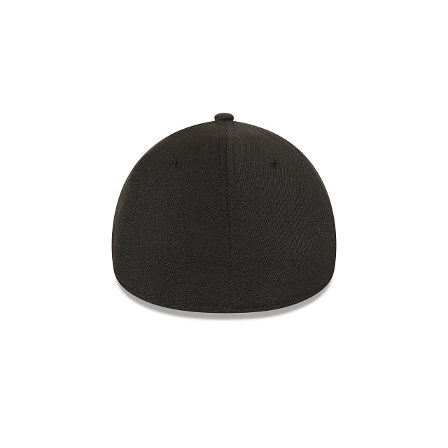 Los Angeles Dodgers MLB Essentials Black on Black 39THIRTY Stretch Fit - Image 3