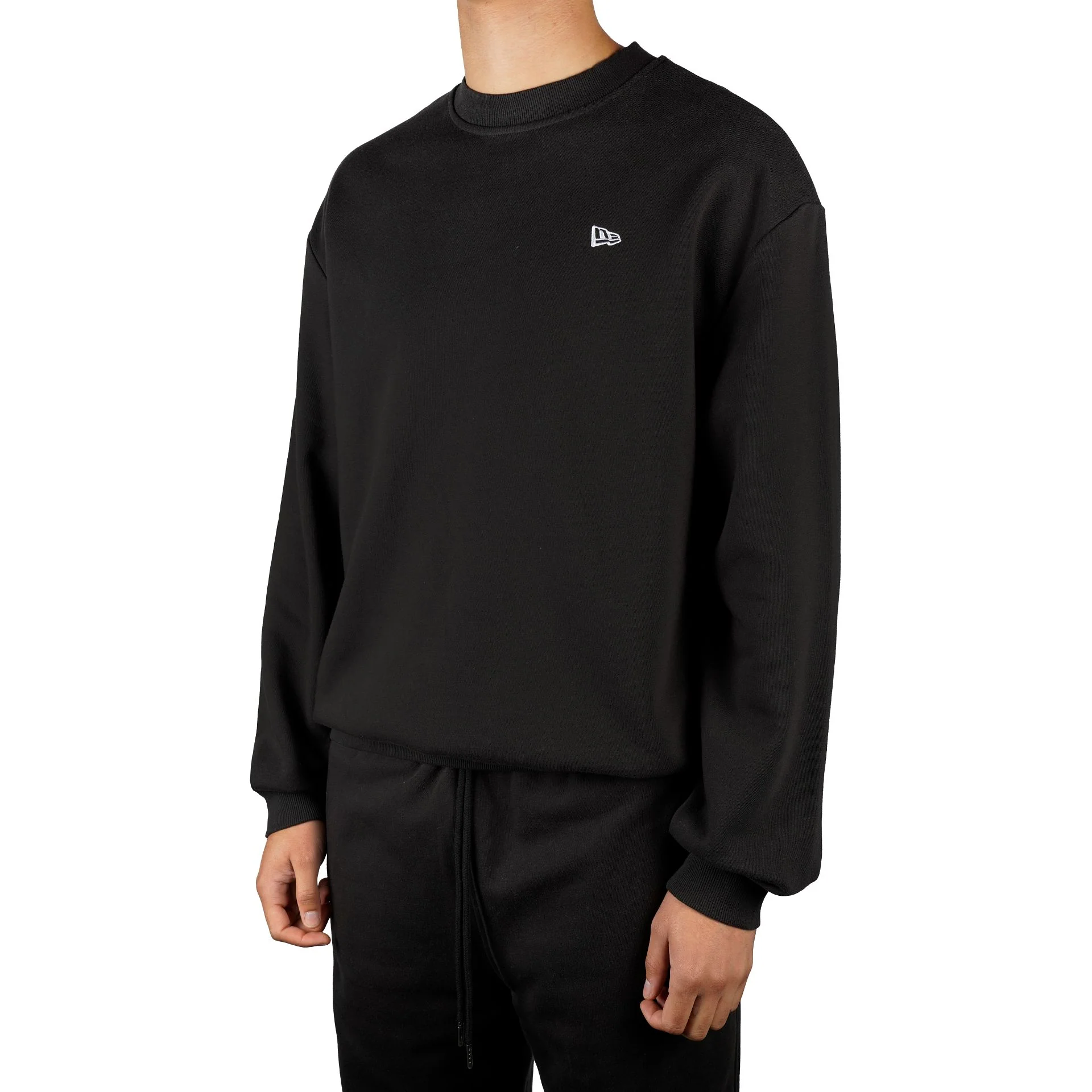 New Era Essentials Black Oversized Sweatshirt - Image 3