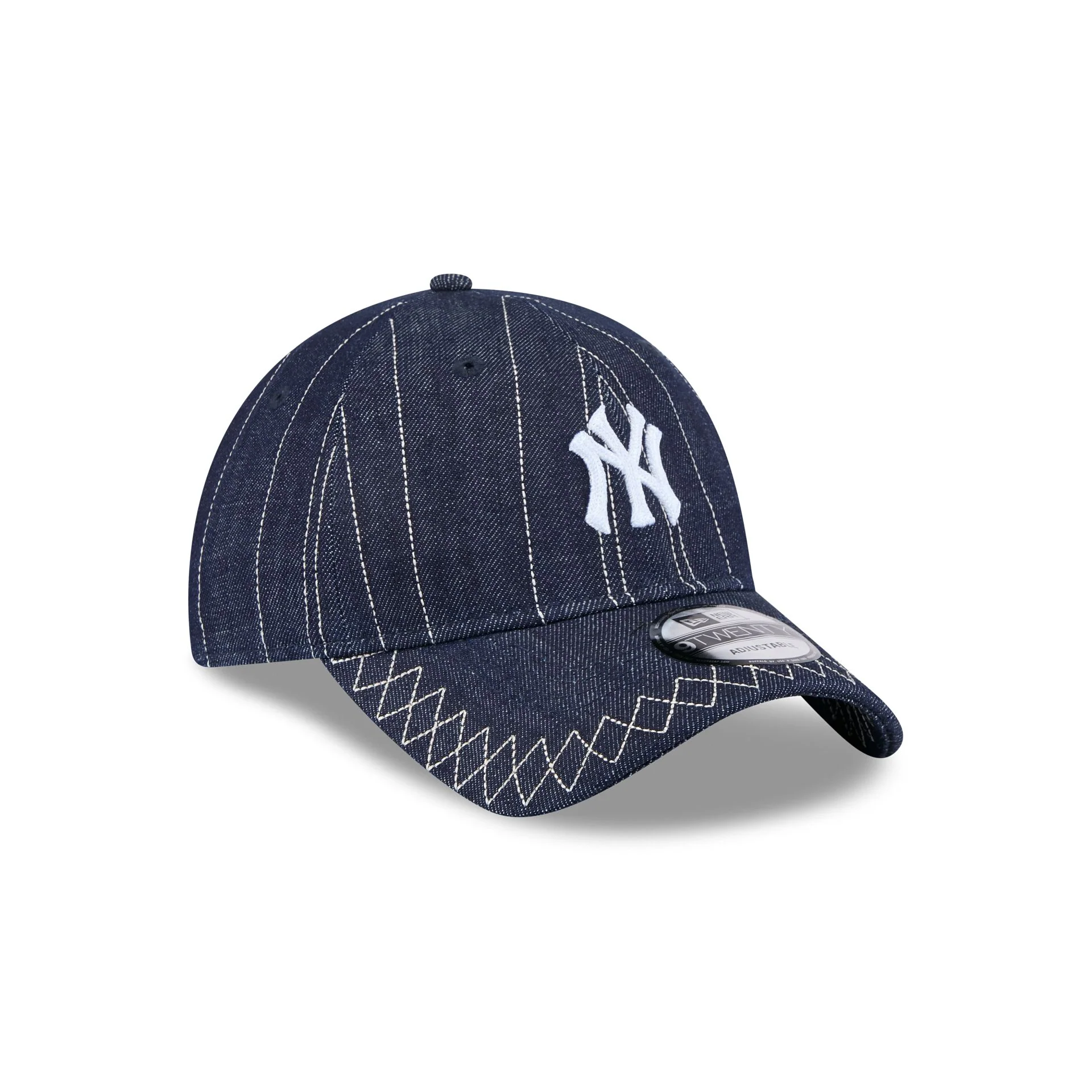 New York Yankees Denim Embroidery 9TWENTY Cloth Strap - Image 4