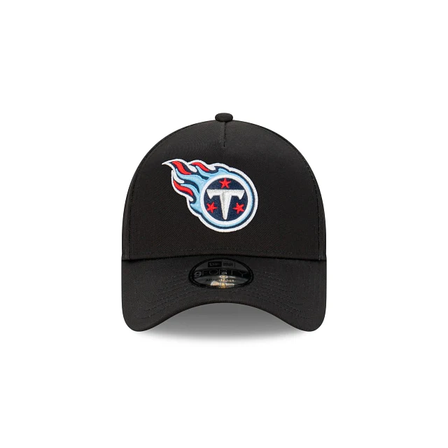 Tennessee Titans Black with Official Team Colours Logo 9FORTY A-Frame Snapback - Image 3