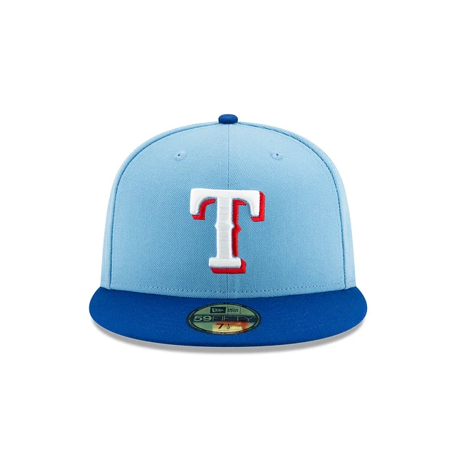 Texas Rangers Authentic Collection Light Blue 59FIFTY Fitted - Image 3