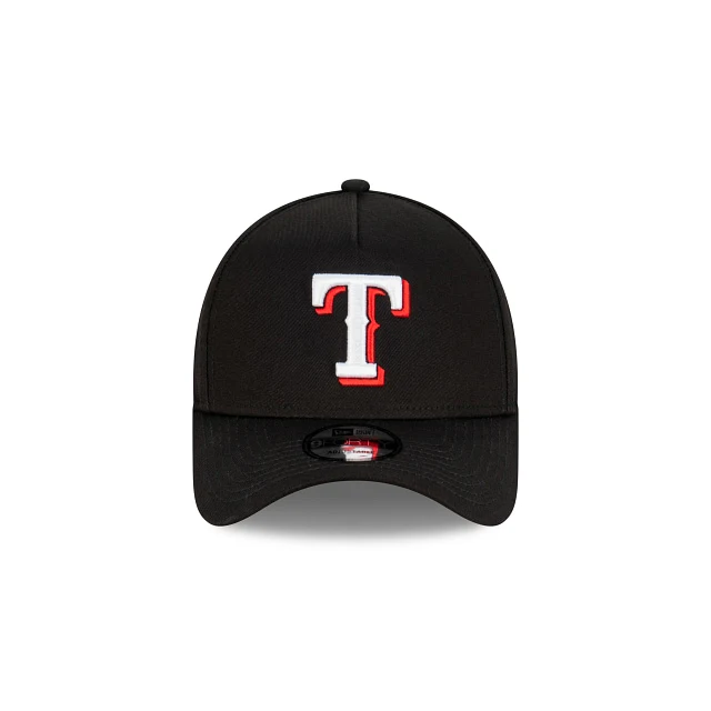 Texas Rangers MLB Essentials Black 9FORTY A-Frame Snapback - Image 3